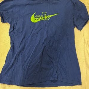 Y2K vintage nike blue t shirt